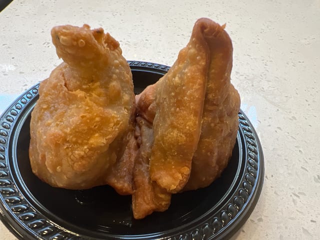 Veg samosa.