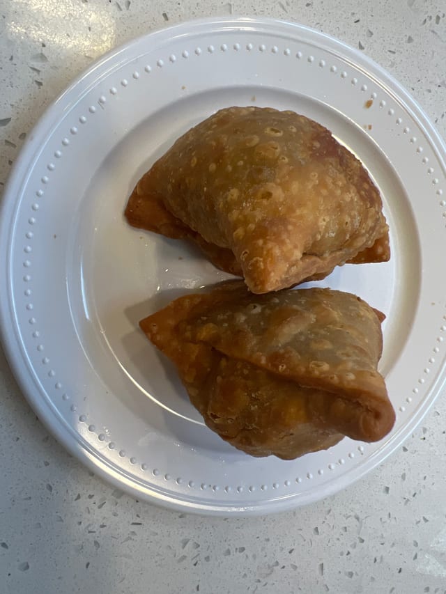 Chicken samosa.